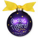 Louisiana State University Glass Christmas Ornament Image 2 of 3